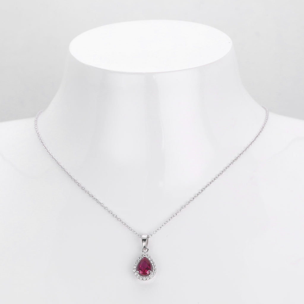 Double-Layer Zircon Earrings and Necklace Set – image 20