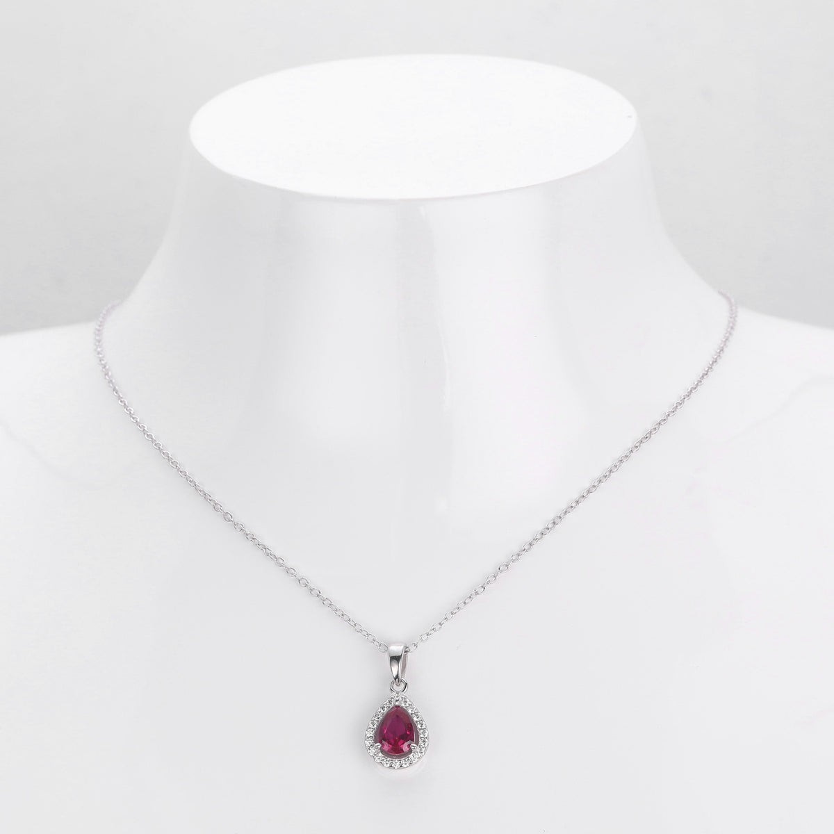 Double-Layer Zircon Earrings and Necklace Set – image 20
