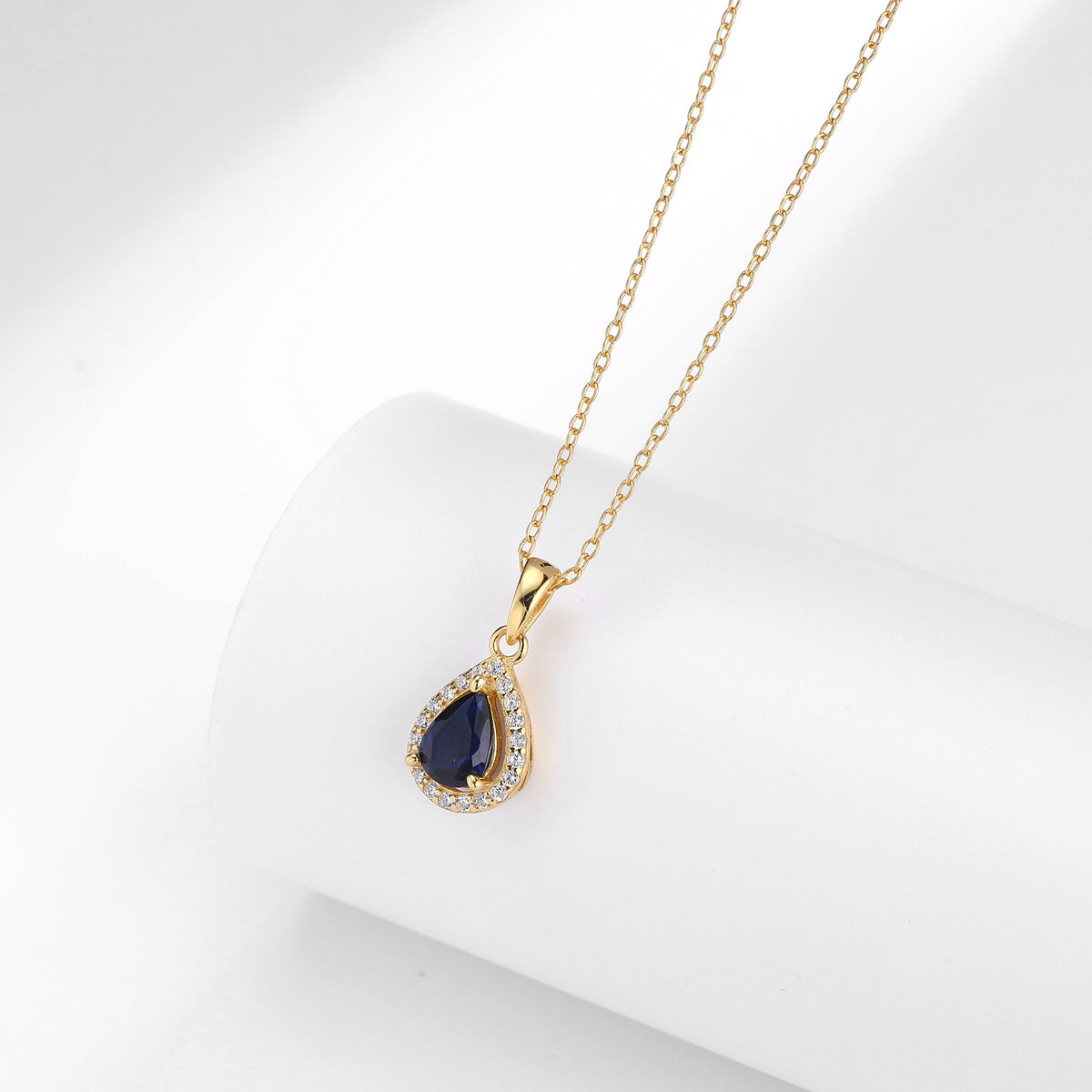 Double-Layer Zircon Earrings and Necklace Set – image 24