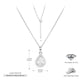 white zircon / Silver-Necklace