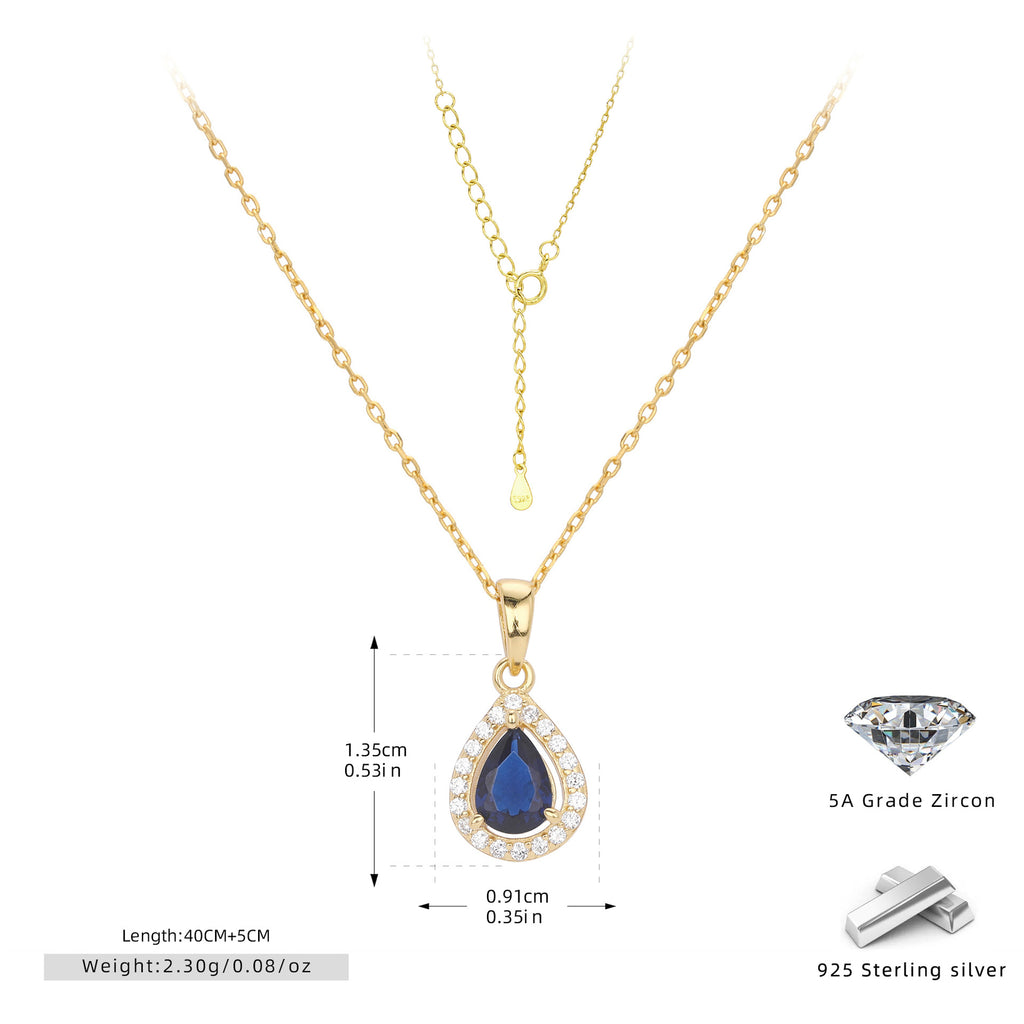 Double-Layer Zircon Earrings and Necklace Set – image 36