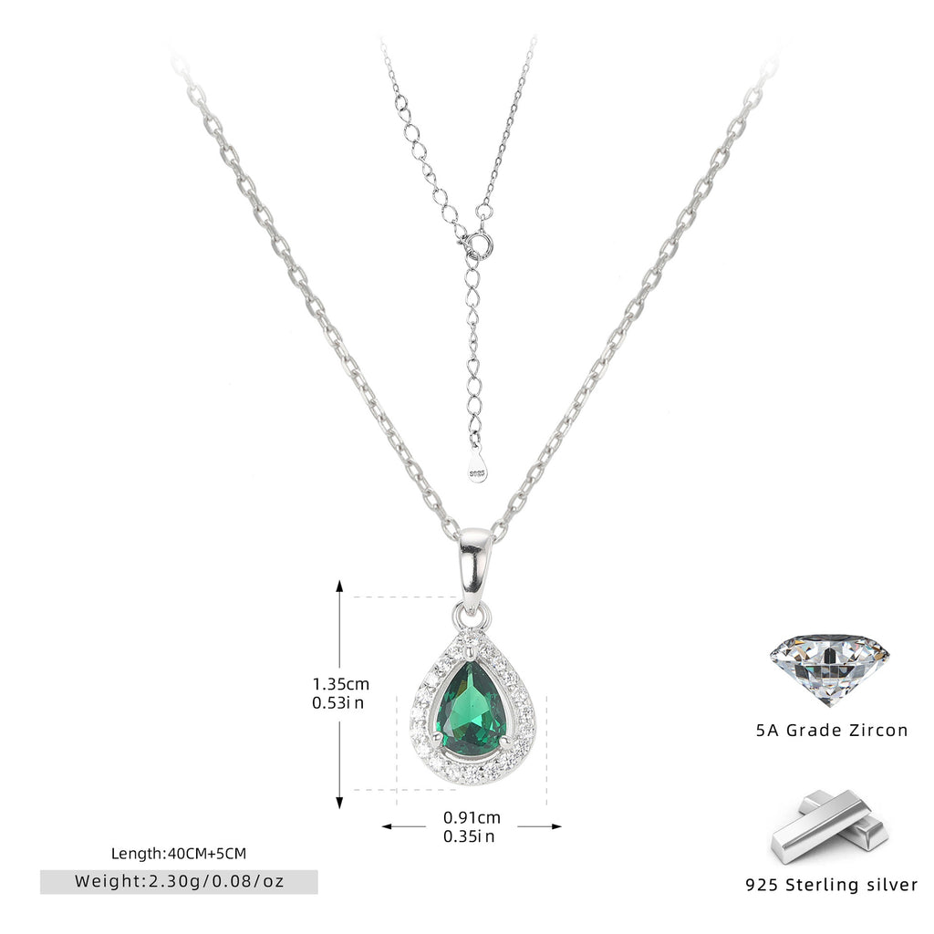 Double-Layer Zircon Earrings and Necklace Set – image 37