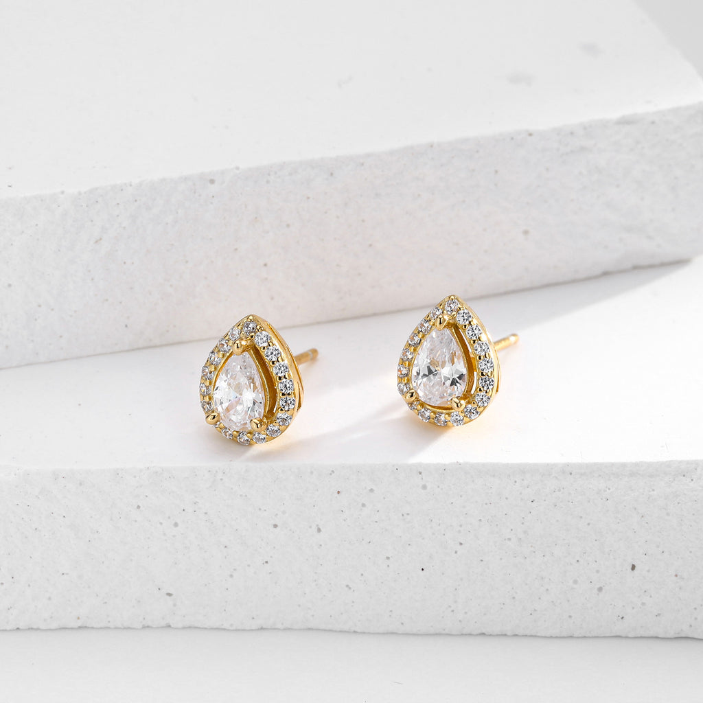 Double-Layer Zircon Earrings and Necklace Set – image 8