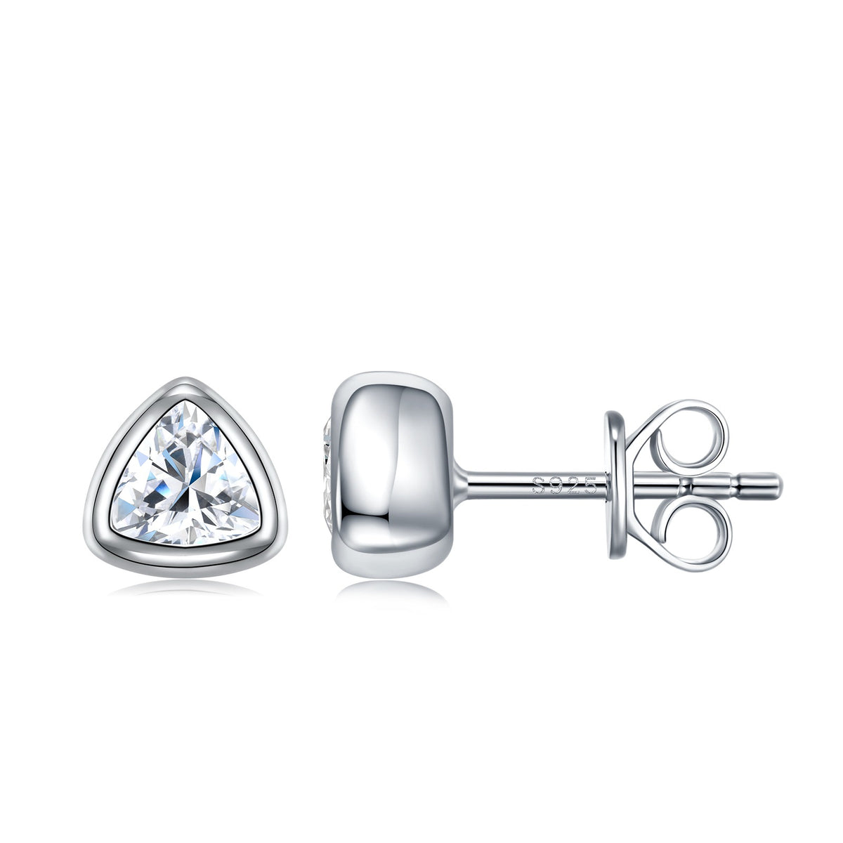 Fancy-Cut Moissanite Stud Earrings