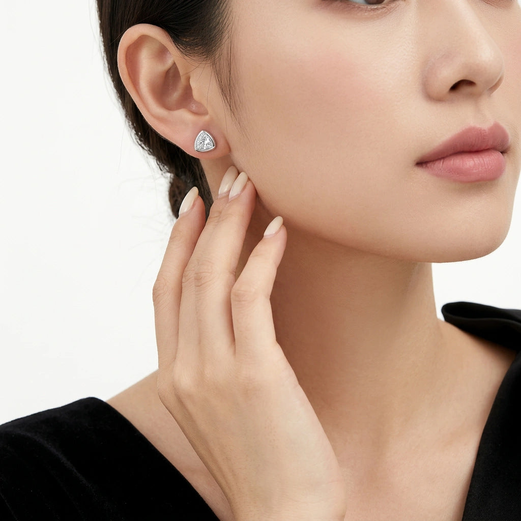 Fancy-Cut Moissanite Stud Earrings – image 10