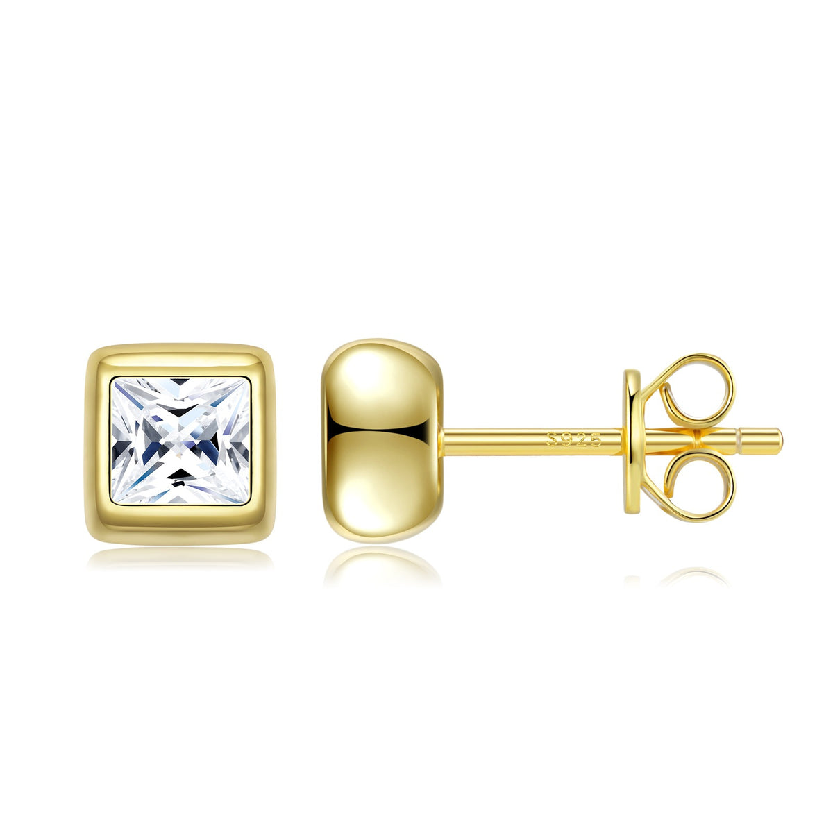 Fancy-Cut Moissanite Stud Earrings – image 6