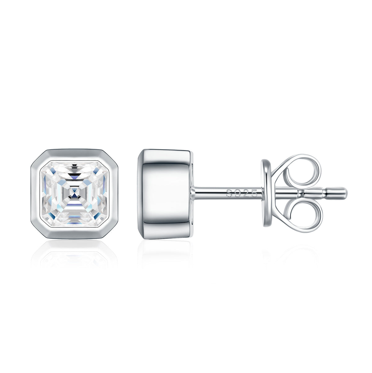 Fancy-Cut Moissanite Stud Earrings – image 9