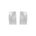 Fine-Line Textured Geometric Stud Earrings – image 6