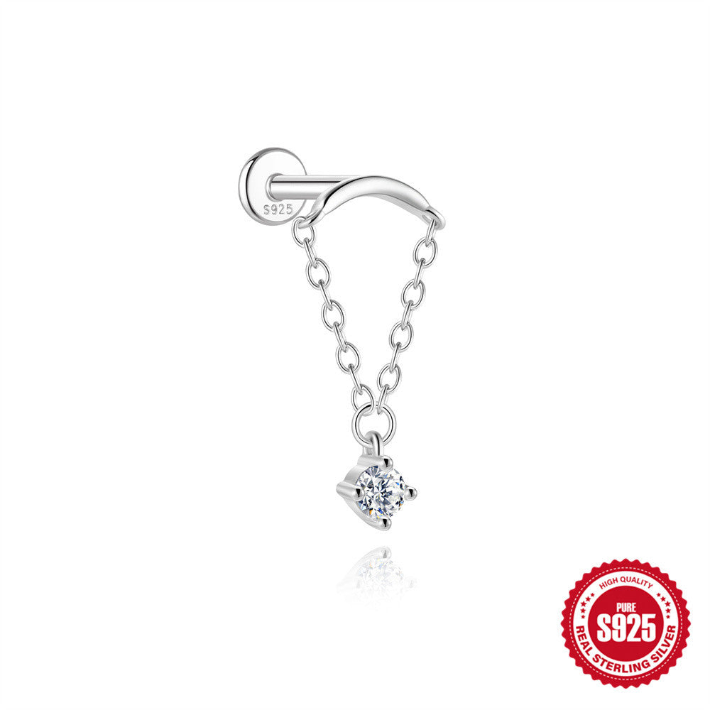 Flat-Back Moissanite Piercing YCE815 – image 19