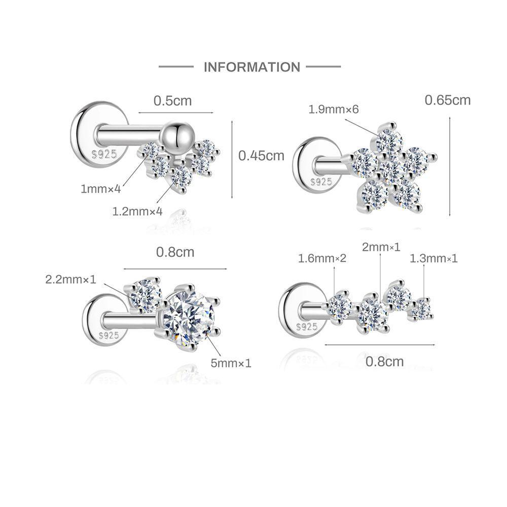 Flat-Back Moissanite Piercing YCE815 – image 6