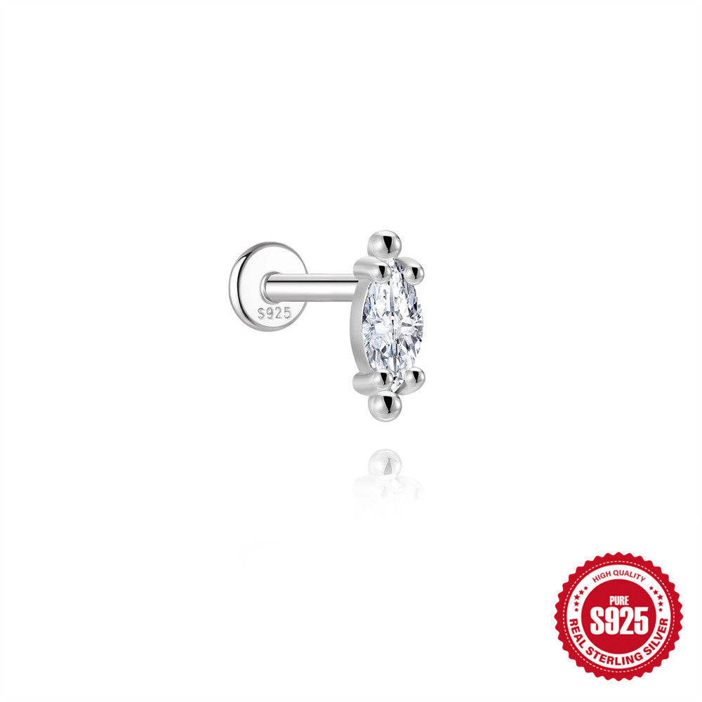 Flat-Back Moissanite Piercing YCE827 – image 12
