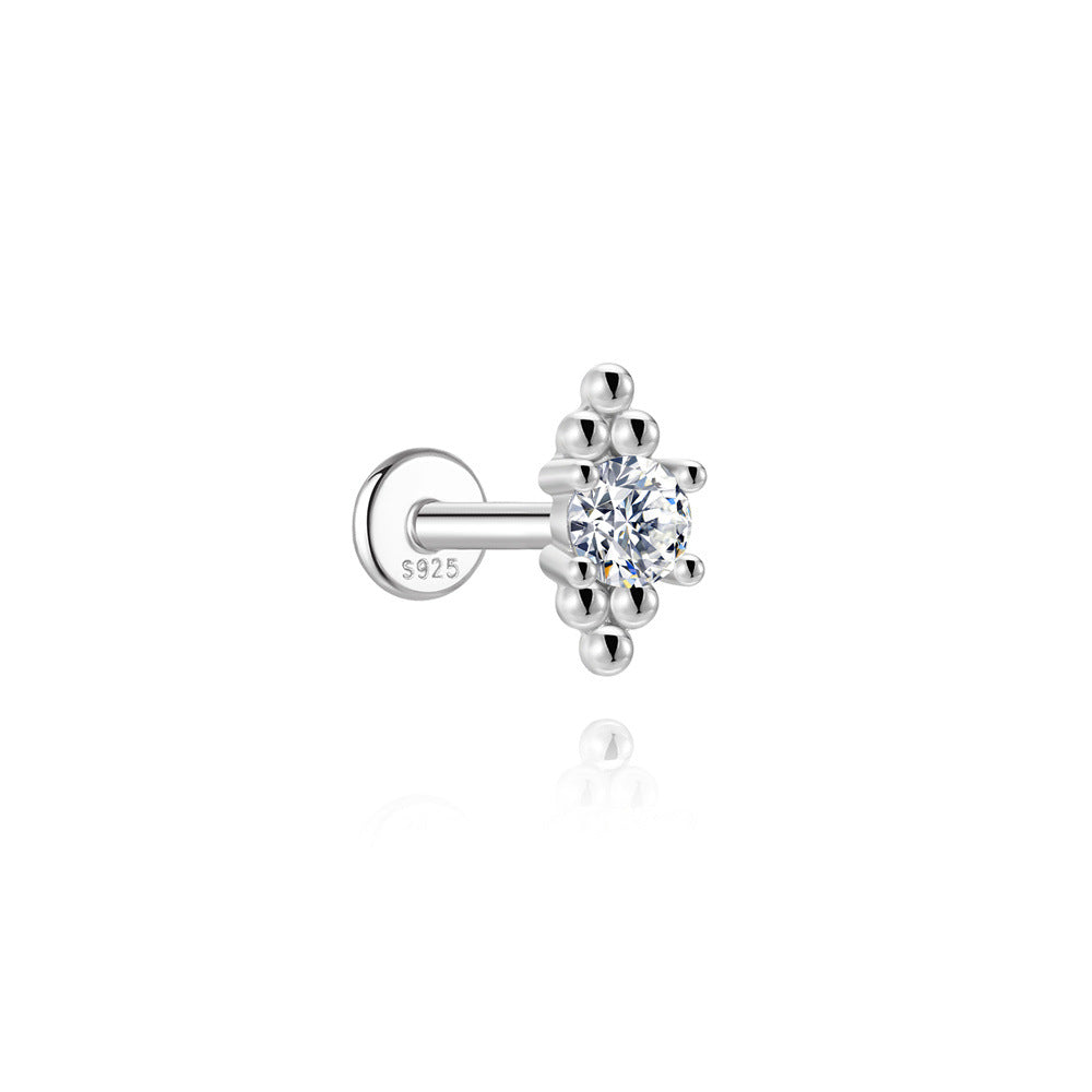 Flat-Back Moissanite Piercing YCE827 – image 13