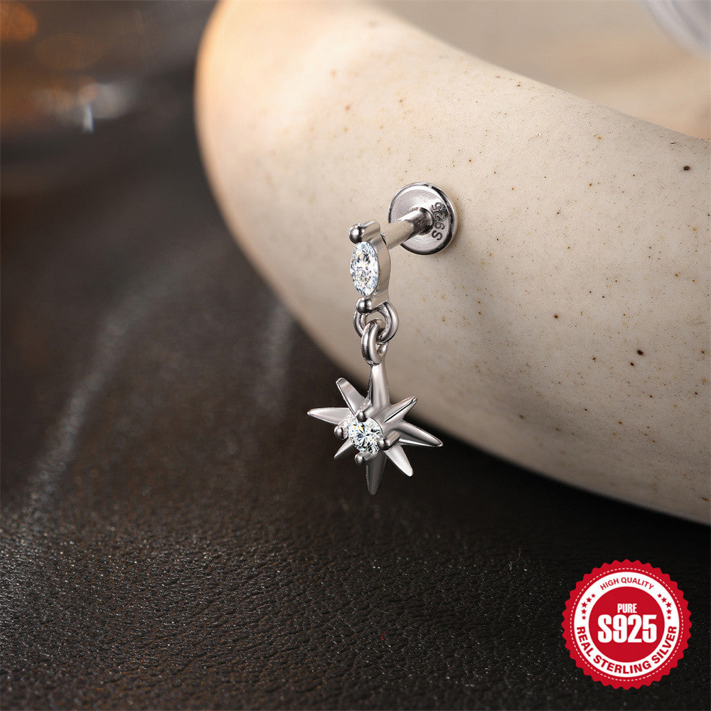 Flat-Back Moissanite Piercing YCE827 – image 4