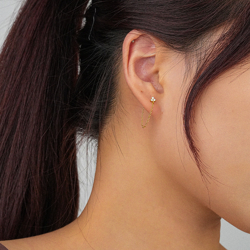 Floral Cubic Zirconia Stud Earrings – stud earrings in bulk