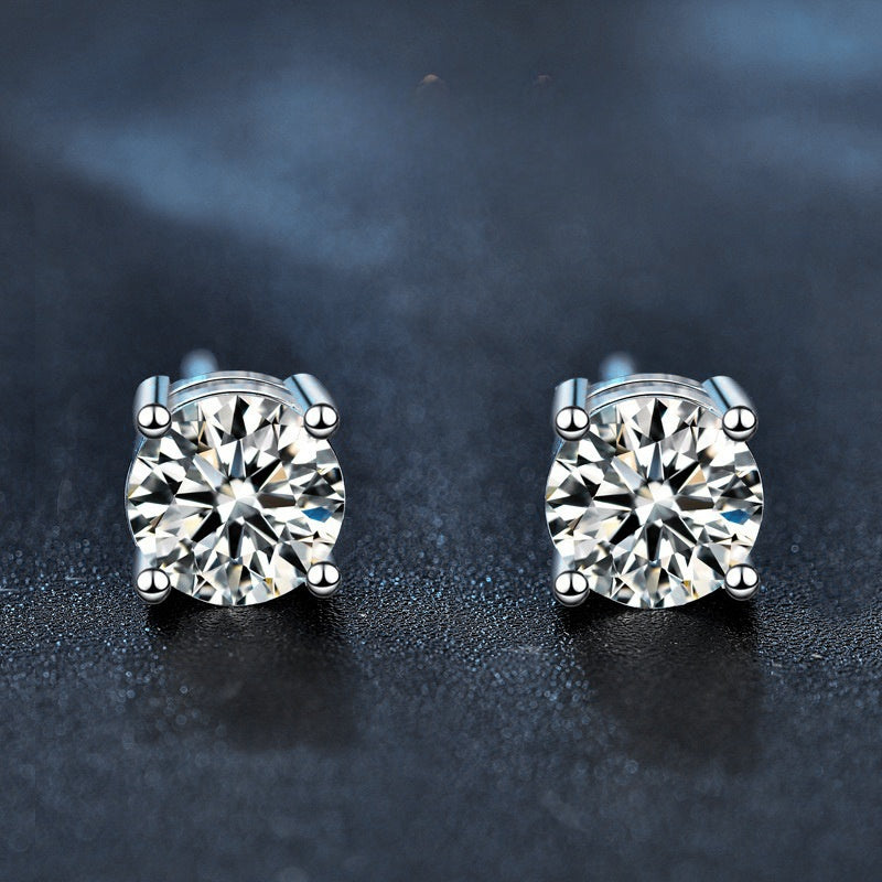 5mm Four-Claw Moissanite Earrings