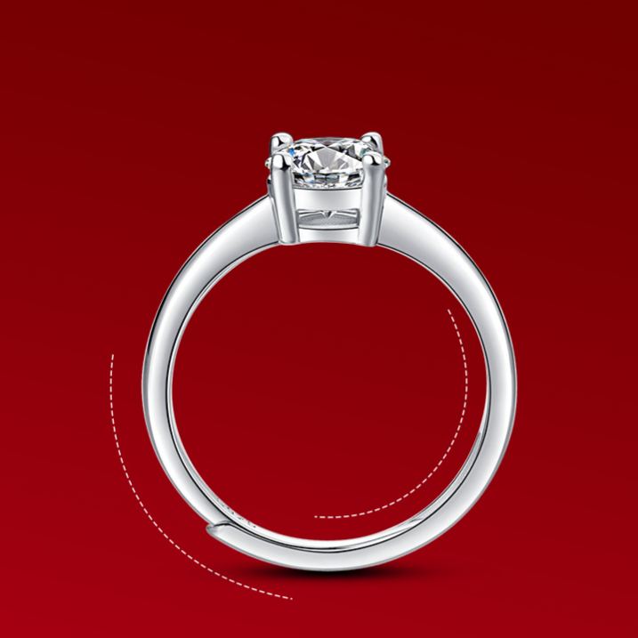 Four-Prong Moissanite Ring – wholesale moissanite rings