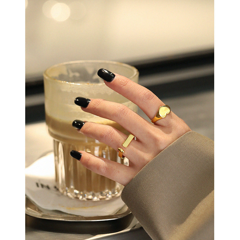 Geometric Asymmetric Open Ring – detail view 3
