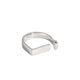 Rhodium Plated / US6.5 #opening adjustable