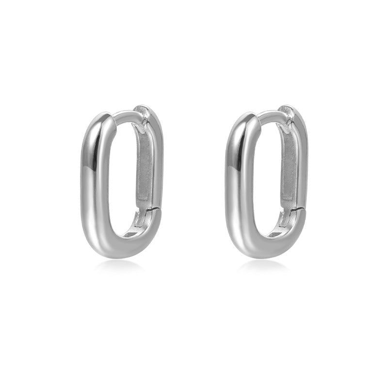 Geometric U-Shaped Earrings – image 5