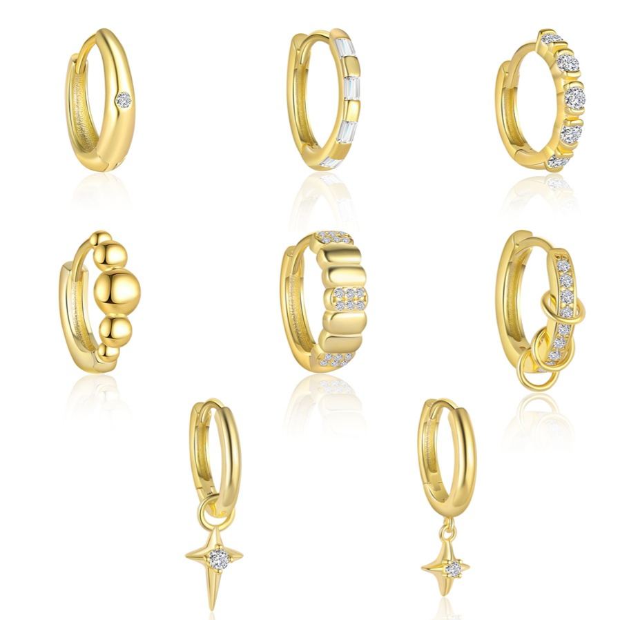 Geometric Zirconia Earrings YCE354