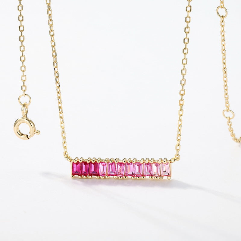 Gold-Plated Bohemian Rainbow Necklace – wholesale silver necklaces
