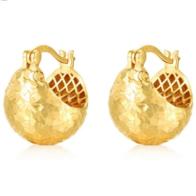 Gold-Plated Ice Shard Earrings