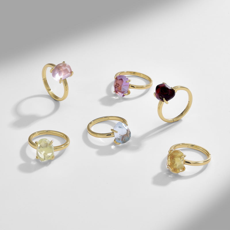 Gold-Plated Irregular Ring