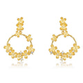 Gold-Plated Osmanthus Zircon Earrings