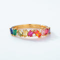 Baguette Rainbow Zircon Ring