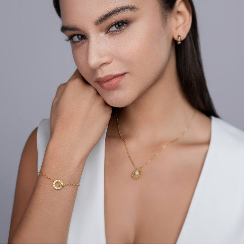Gold-Tone Moissanite Bracelet – wholesale moissanite jewelry