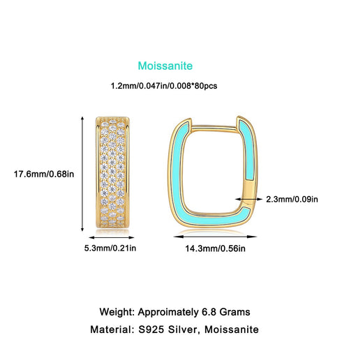 Gold-Tone Moissanite Earrings YCE627 – wholesale moissanite jewelry