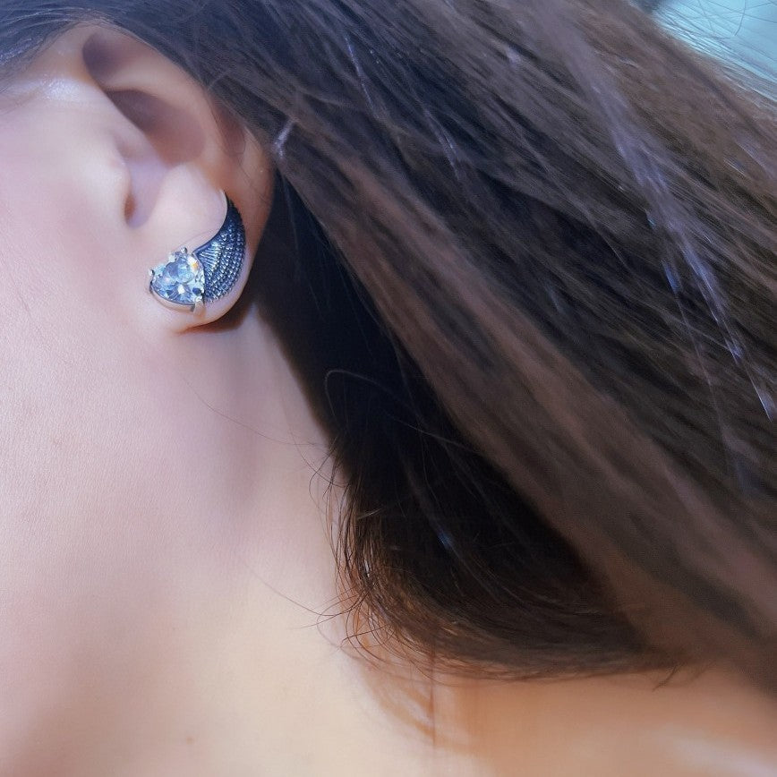 Halloween Devil and Angel Wing Stud Earrings – stud earrings in bulk