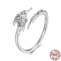 Halloween Devil Wing Open Ring