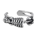 Halloween Distressed Open Skull Ring