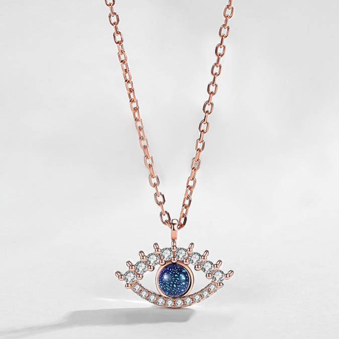Halloween Evil Eye Pendant Necklace