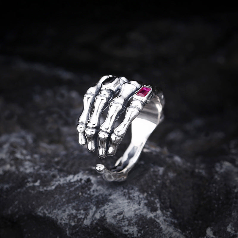 Halloween Skull Claw Open Ring