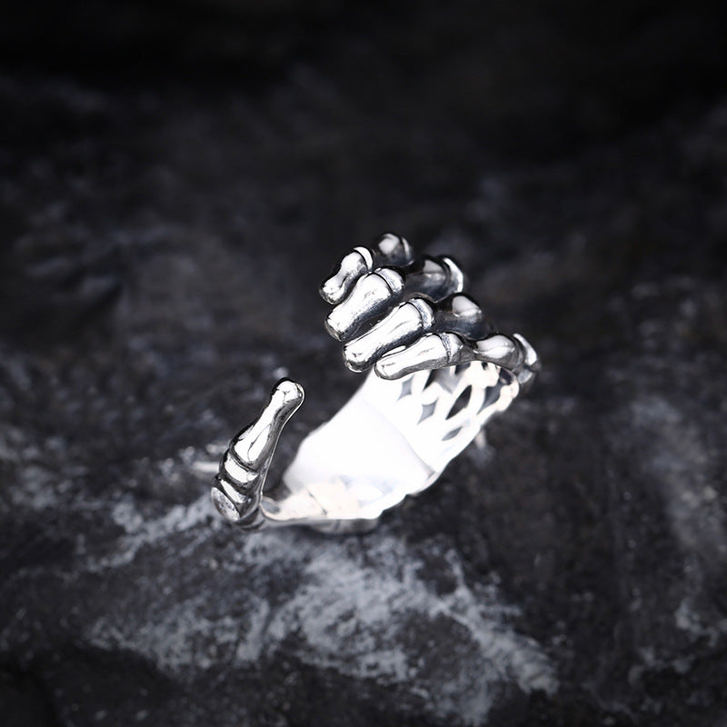 Halloween Skull Claw Open Ring – image 4