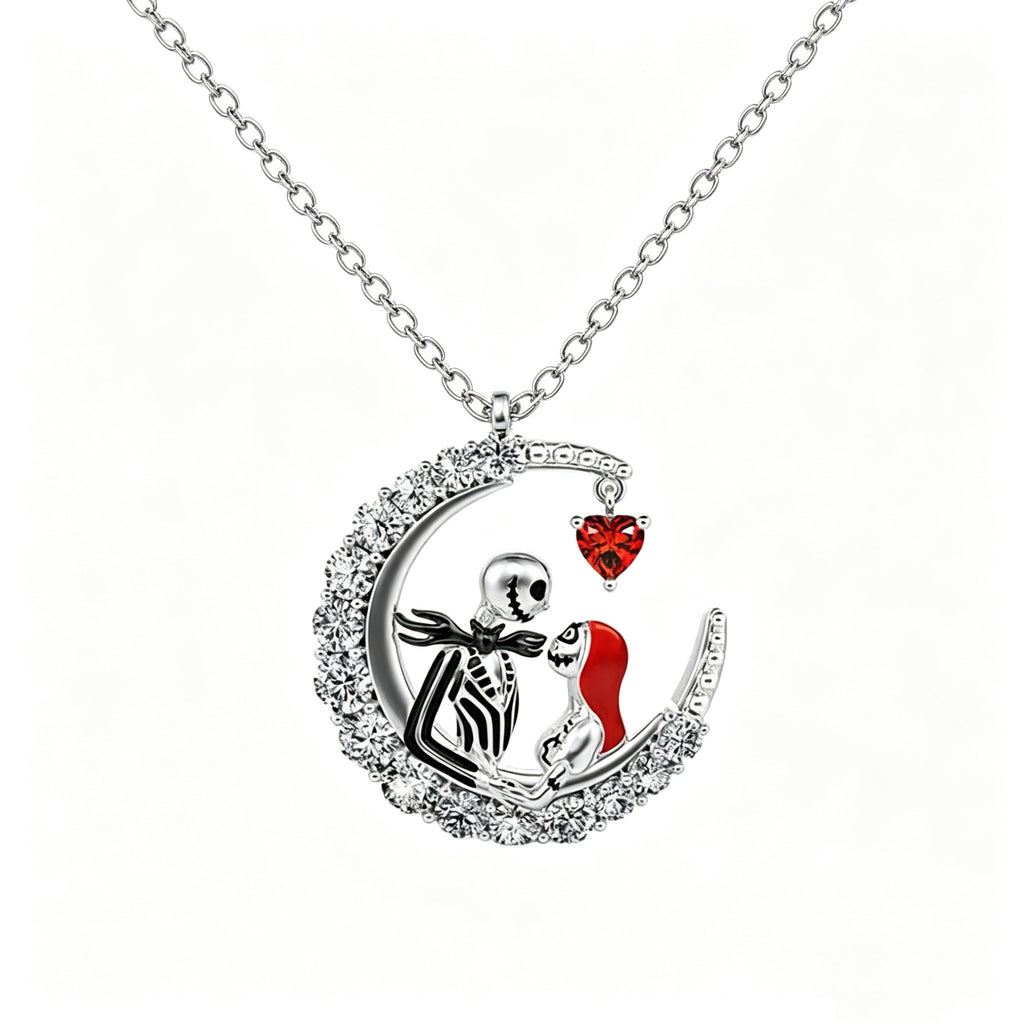 Halloween Skull Ghost Bride Collarbone Necklace – image 4