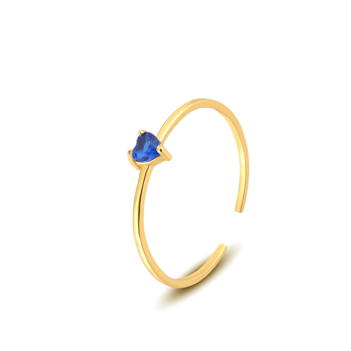 Heart-Shaped Colorful Zircon Ring – image 10