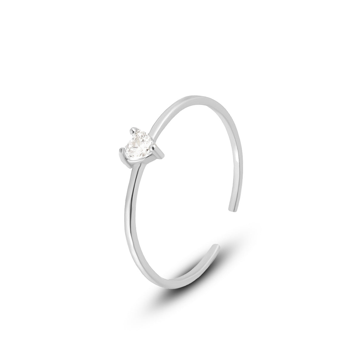 Heart-Shaped Colorful Zircon Ring – image 11