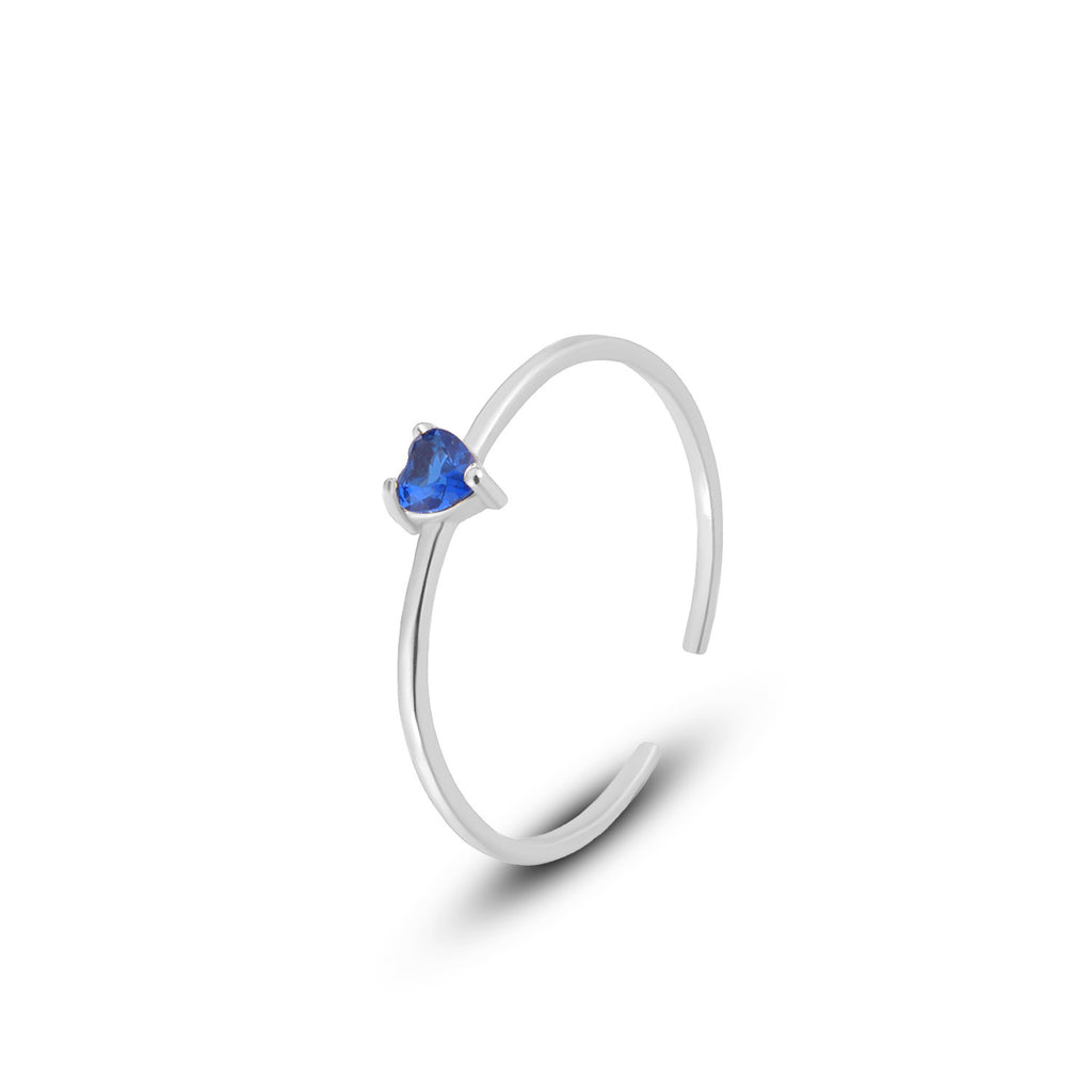 Heart-Shaped Colorful Zircon Ring – image 15