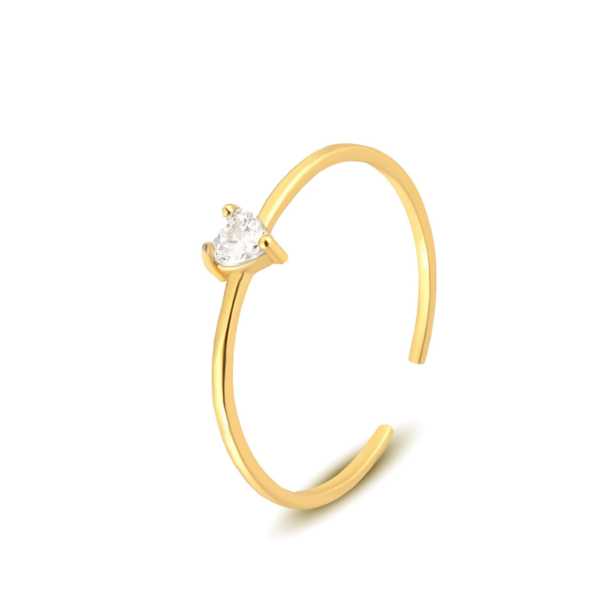 Heart-Shaped Colorful Zircon Ring – image 6