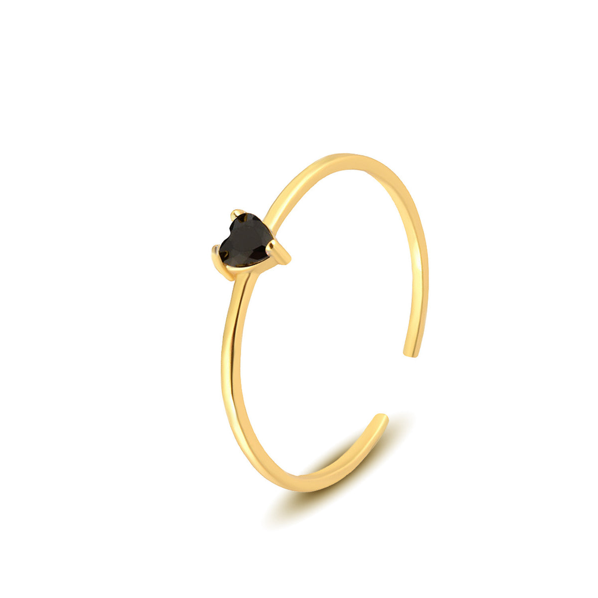 Heart-Shaped Colorful Zircon Ring – image 7