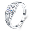 Heart-Shaped Moissanite Ring YCR433 – detail view 3