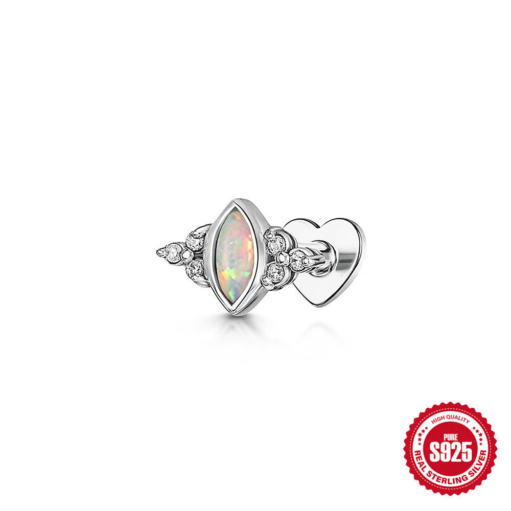Marquise Zirconia Heart Stud Earrings – image 12