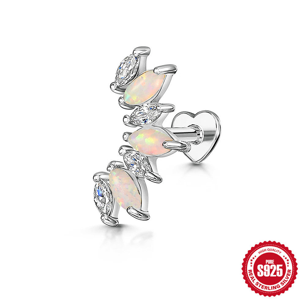 Marquise Zirconia Heart Stud Earrings – image 14