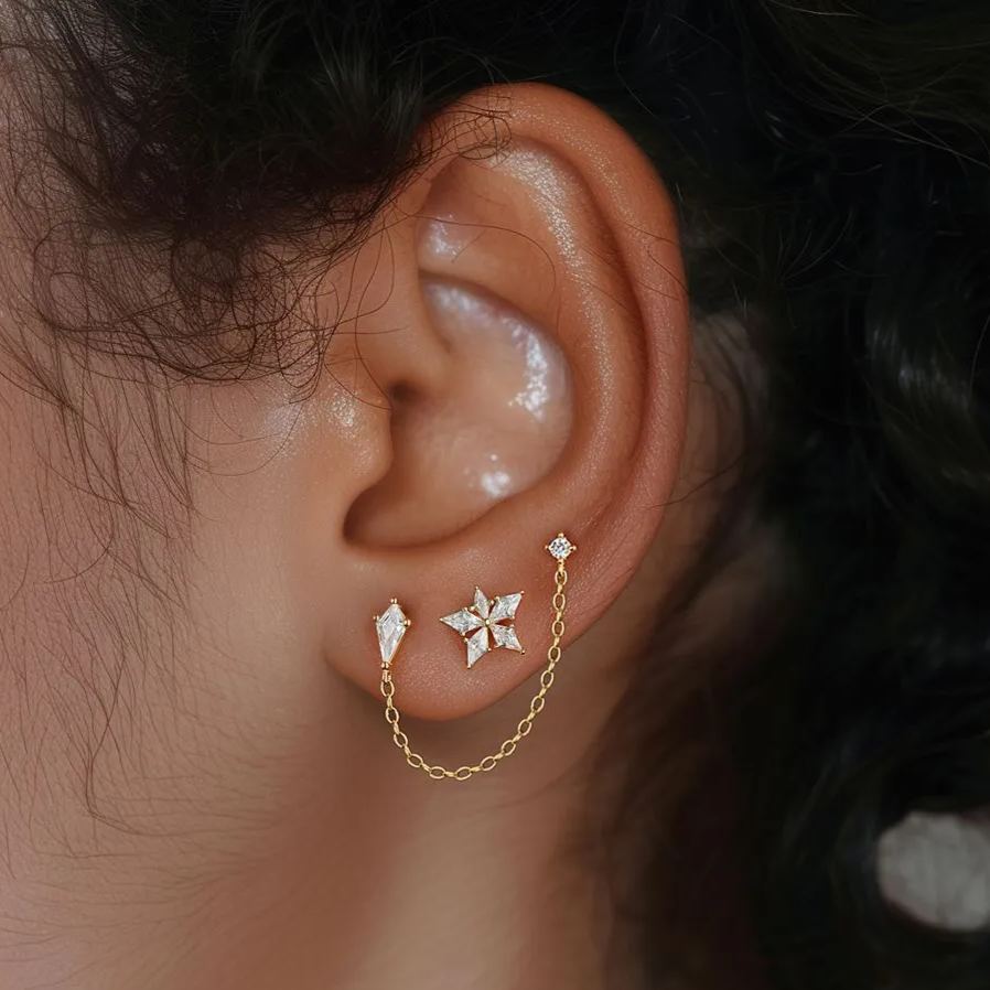 Heart Zirconia Stud Earrings YCE444 – stud earrings in bulk