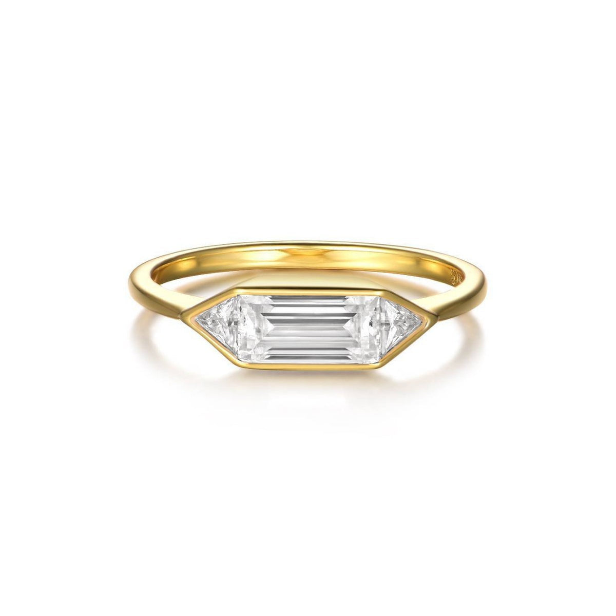 Geometric Hexagon Moissanite Ring – wholesale moissanite rings