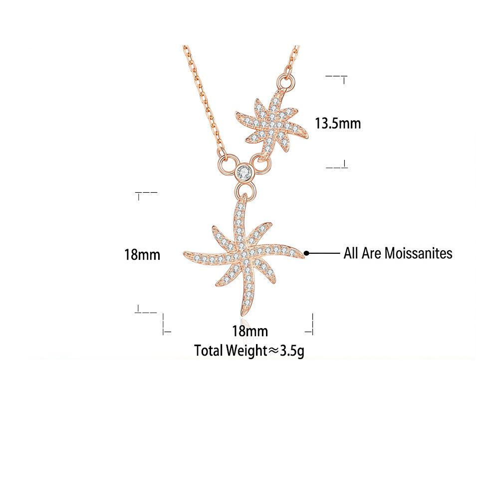 Hexagram Moissanite Pendant Necklace – image 6