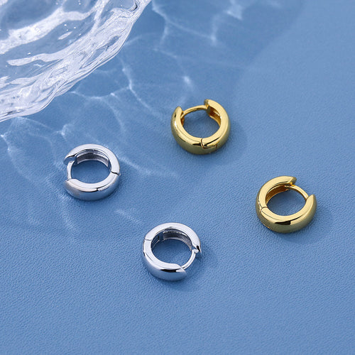 11.5mm Polished Hoop Earrings – earring hoops in bulk